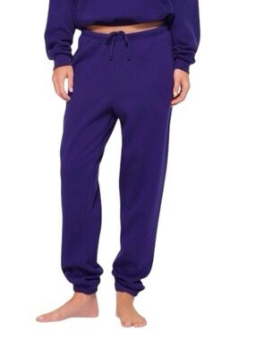 SKIMS Joggers Sweatpants Purple Size Medium Loungewear Comfy Cozy Casual